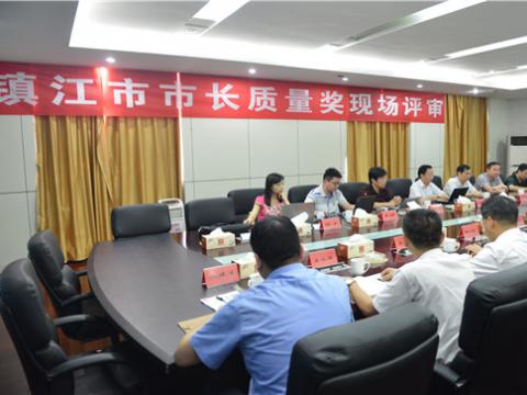 镇江市市长质量奖现场评审活动在平博母线顺遂举行